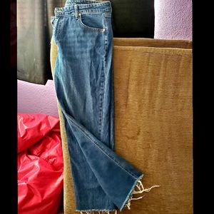 High waisted cropped jeans